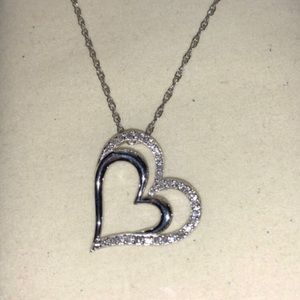 Kay diamond heart necklace